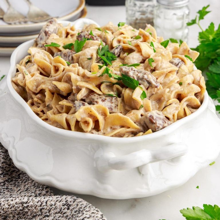 Instant Pot Beef Stroganoff with Cream Cheese