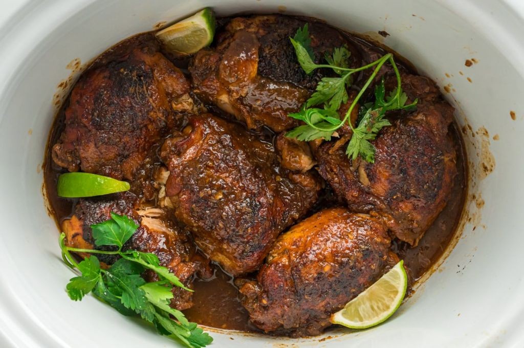 Jamaican Jerk Crockpot Chicken Legs