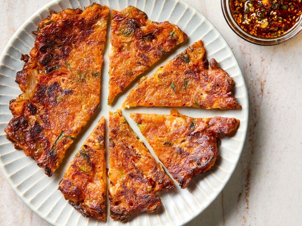Kimchi Jeon (Kimchi Pancakes)