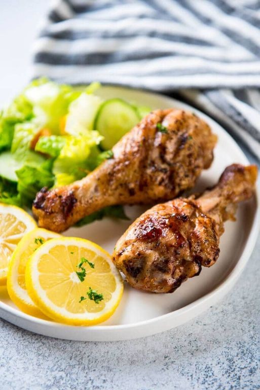 Lemon Herb Grilled Chicken Legs