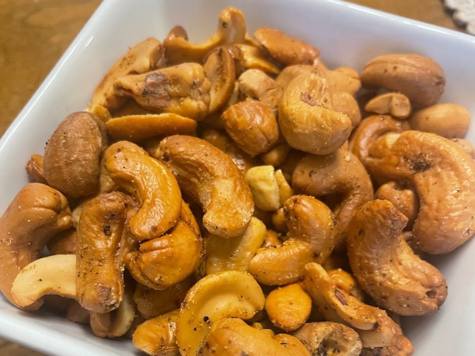 Lemon Pepper Roasted Cashews