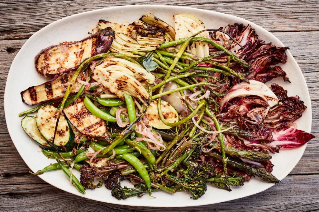 Lovage-Marinated Grilled Vegetables