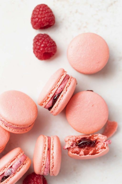 Macarons with Raspberry Filling