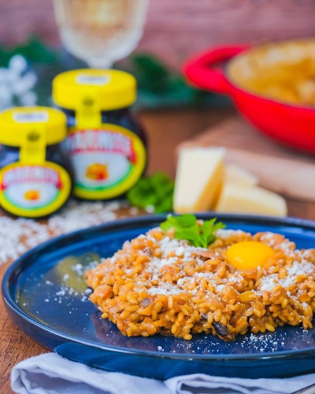 Marmite and Mushroom Risotto
