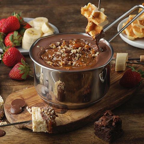 Melting Pot Chocolate Turtle Fondue