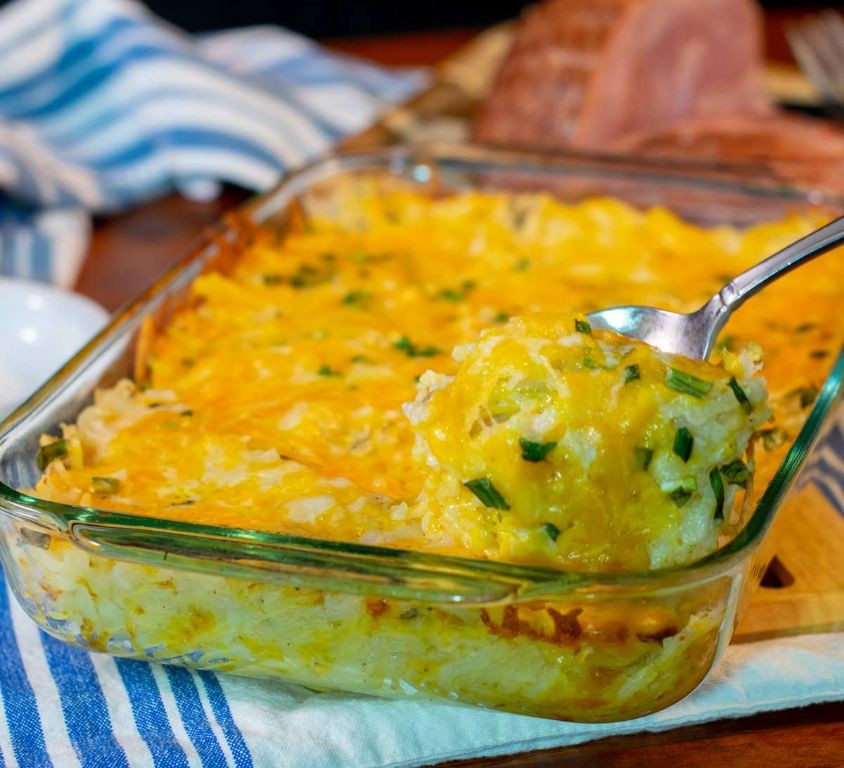 Mushroom and Gruyère Hashbrown Casserole