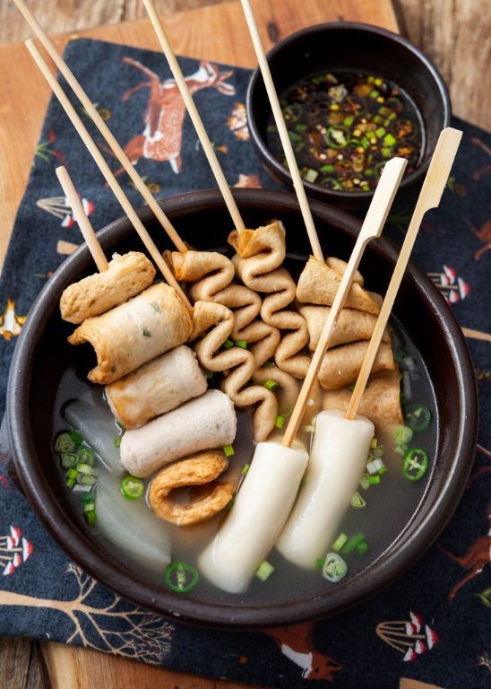 Odeng (Korean Fish Cake Skewers)
