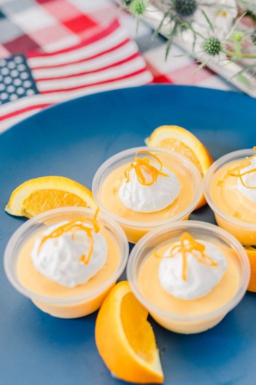 Orange Creamsicle Pudding Shots