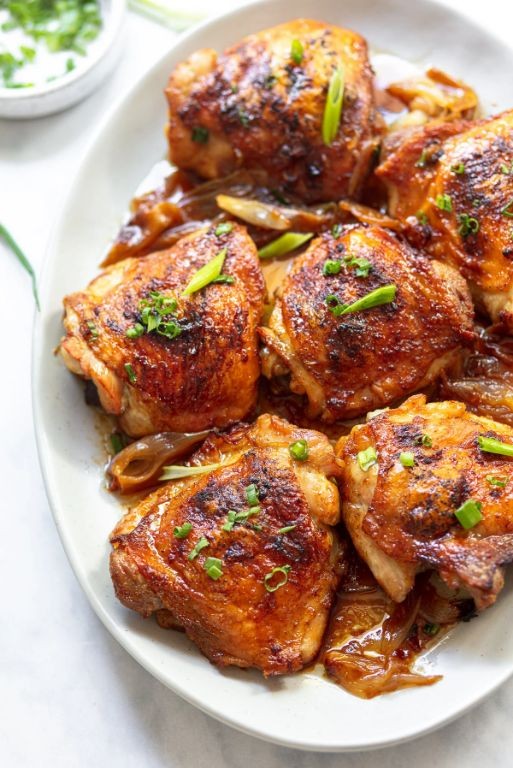 Orange Ginger Baked Chicken with Soy Glaze