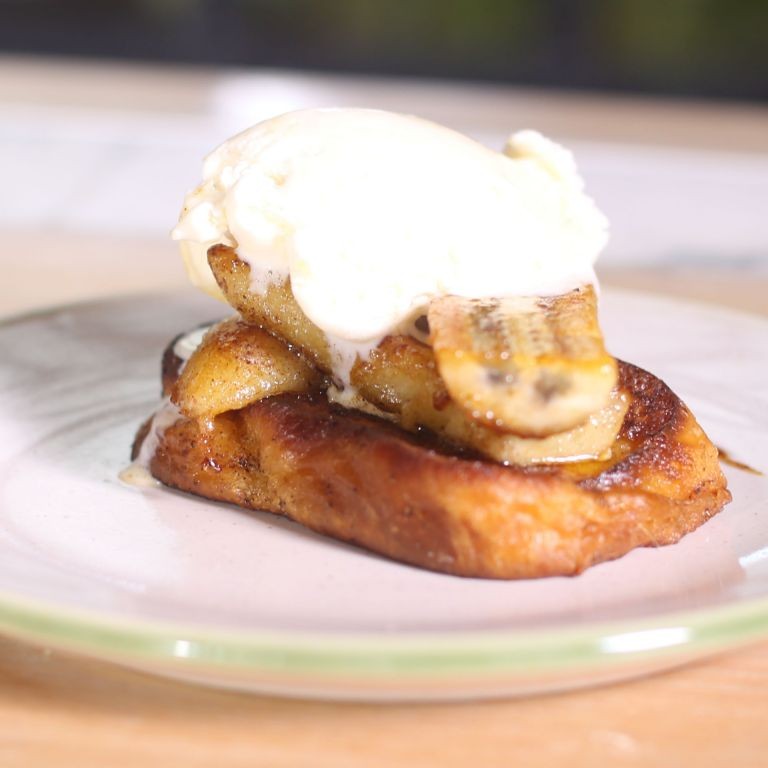 Pain Perdu with Caramelized Bananas