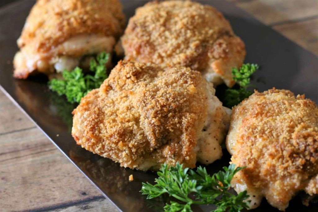 Parmesan Crusted Chicken Thighs