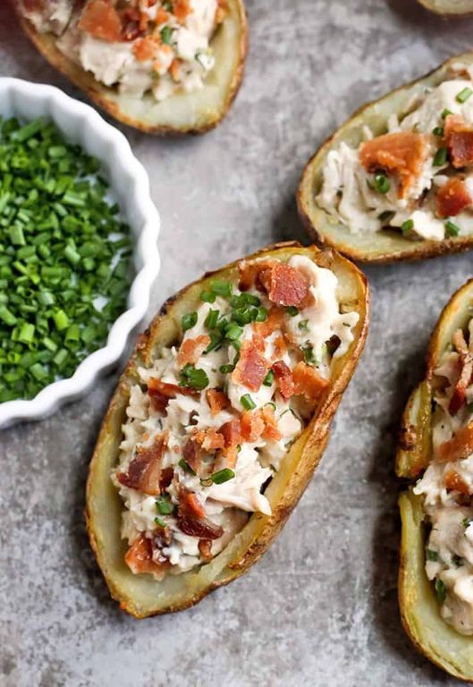 Quick Bacon Ranch Potato Skins