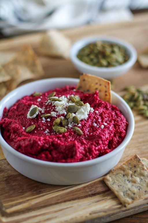 Roasted Beet and Garlic Hummus