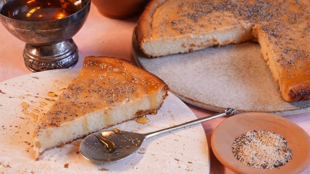 Savillum (Roman Honey and Cheese Cake)