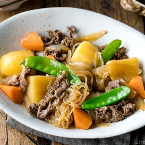 Simmered Nikujaga (Japanese Meat and Potato Stew)