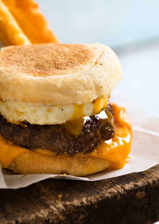 Simple Sausage and Egg McMuffins