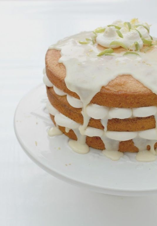 Skittle-Layered Lemon Drizzle Cake