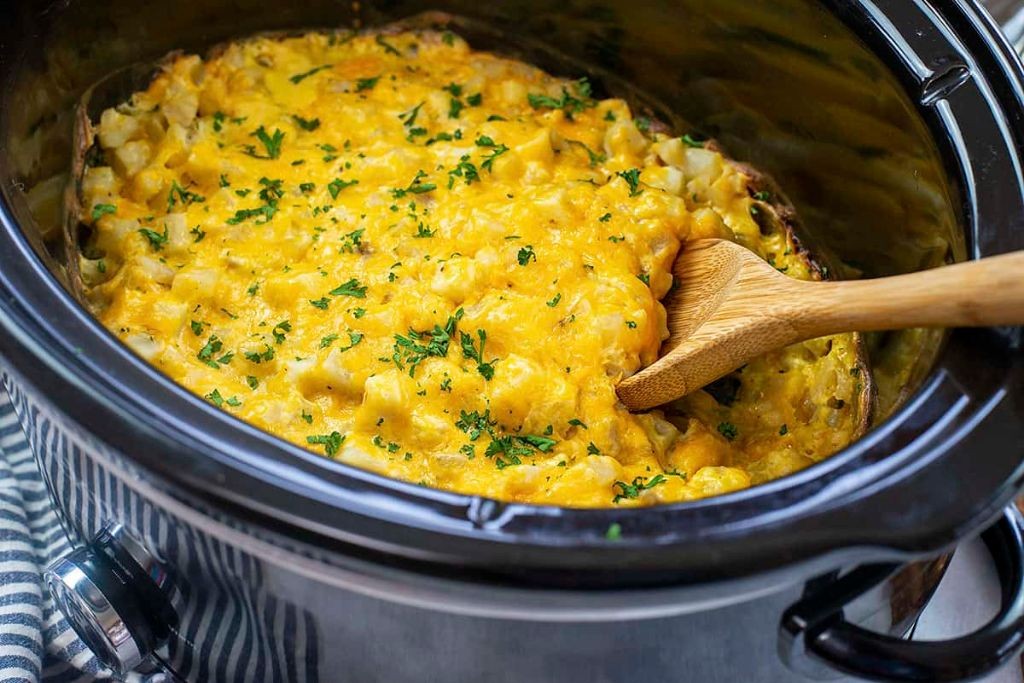 Slow Cooker Hashbrown Casserole