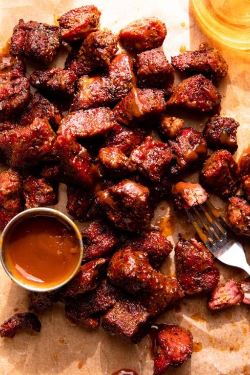 Smoked Chuck Roast Burnt Ends with Sweet Glaze