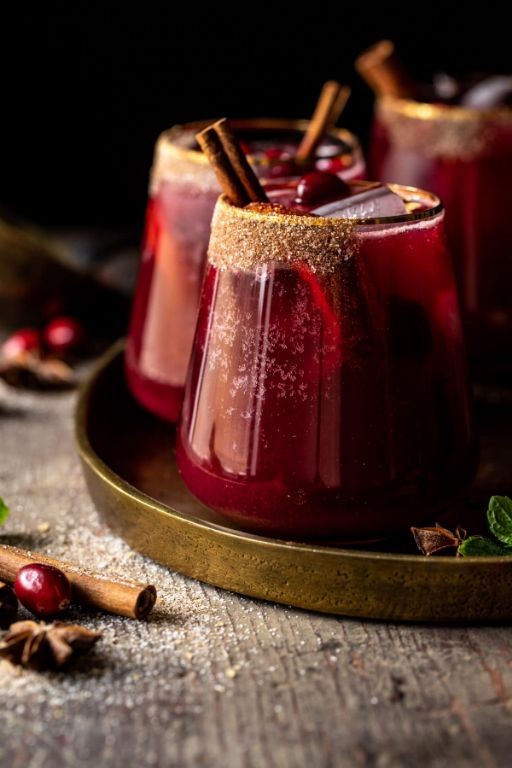 Spiced Cranberry Rum Punch