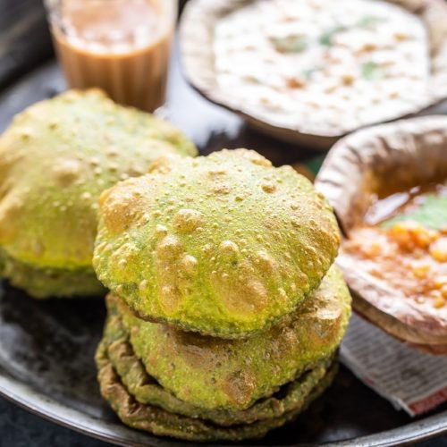 Spinach Poori Masala