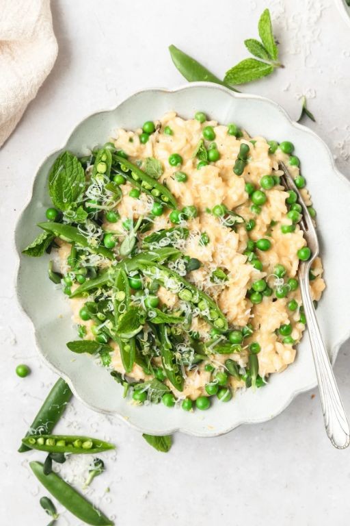 Spring Pea and Lovage Risotto