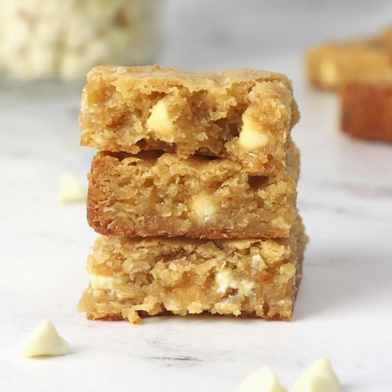 Toasted Coconut Blonde Brownies