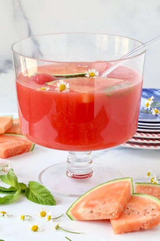 Watermelon Mint Vodka Punch